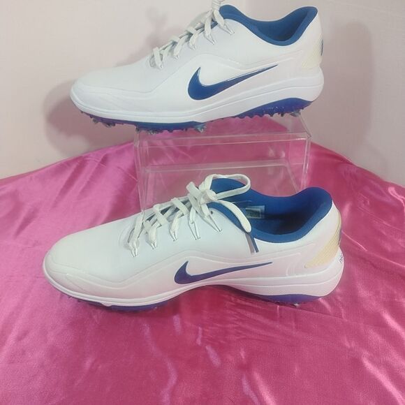 Nike Mens SZ 9 React Vapor 2 Golf Shoes White Blue BV1135-102 NWOB. main image 6